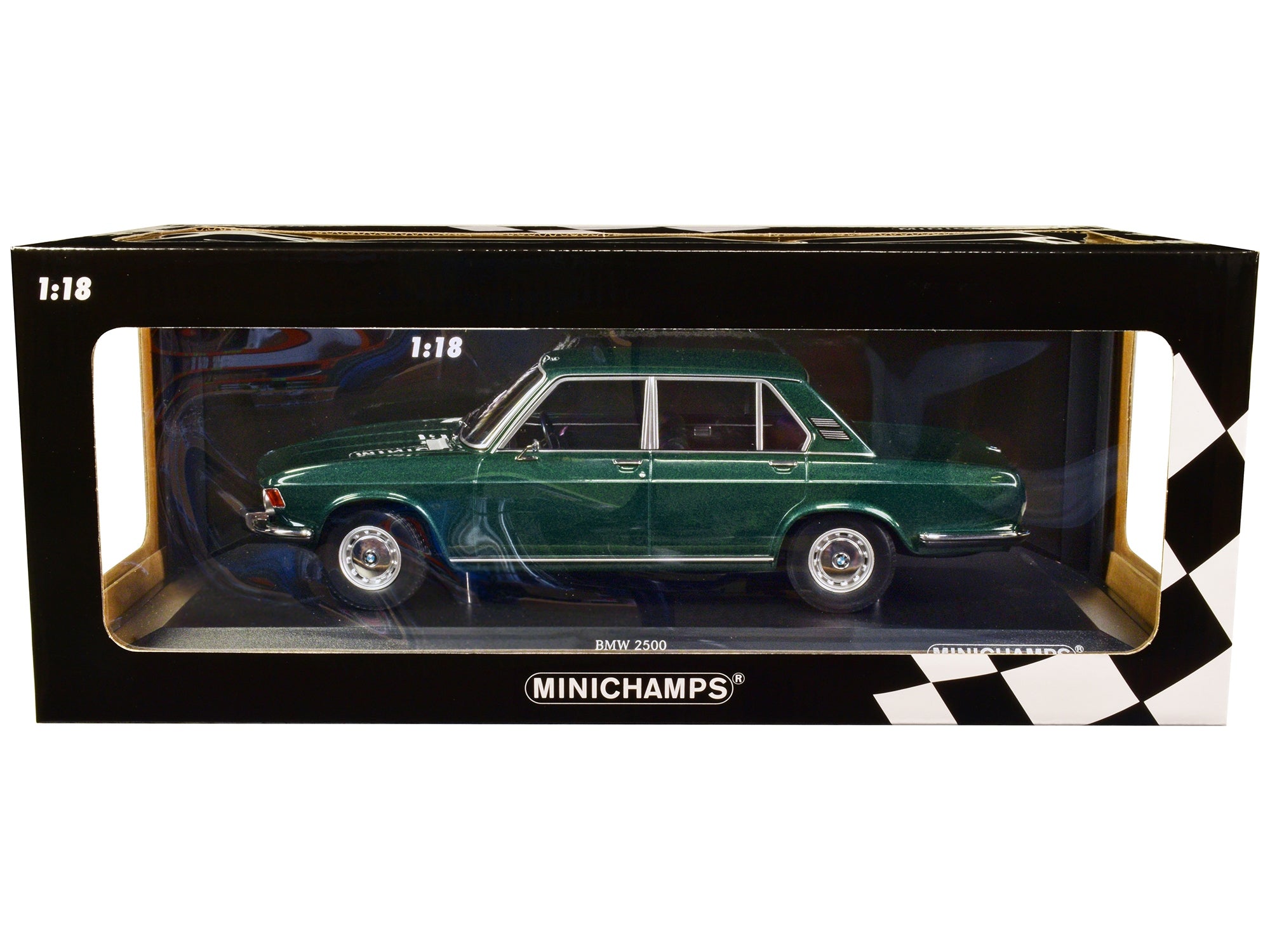 1968 BMW 2500 Green Metallic Limited Edition to 504 pieces Worldwide 1/18 Diecast Model Car by Minichamps - Premium BMW Models from Minichamps - Just $187.99! Shop now at Rapidvehicles