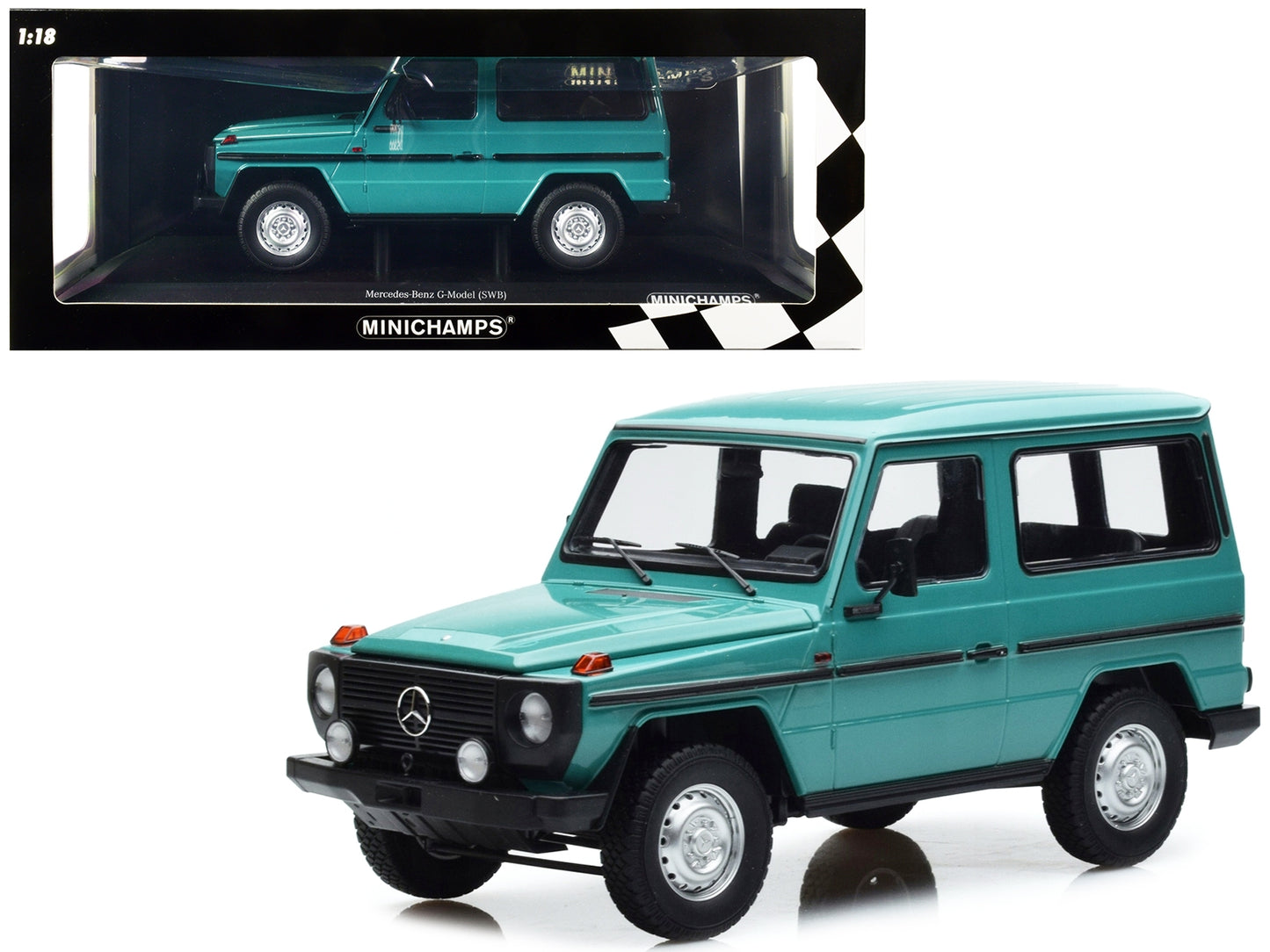 1980 Mercedes-Benz G-Model (SWB) Turquoise with Black Stripes