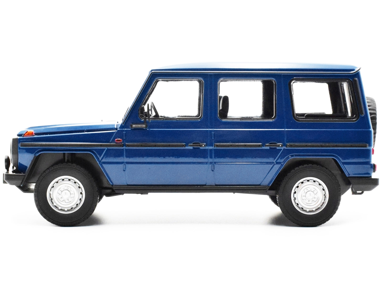 1980 Mercedes-Benz G-Model (LWB) Dark Blue with Black Stripes - Premium Mercedes Models from Minichamps - Just $214.19! Shop now at Rapidvehicles