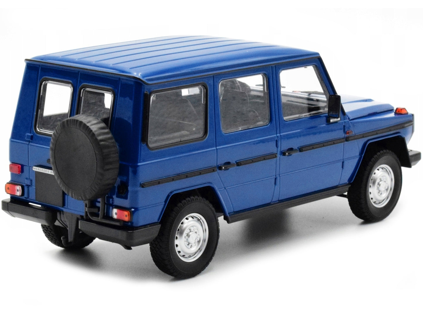 1980 Mercedes-Benz G-Model (LWB) Dark Blue with Black Stripes - Premium Mercedes Models from Minichamps - Just $214.19! Shop now at Rapidvehicles