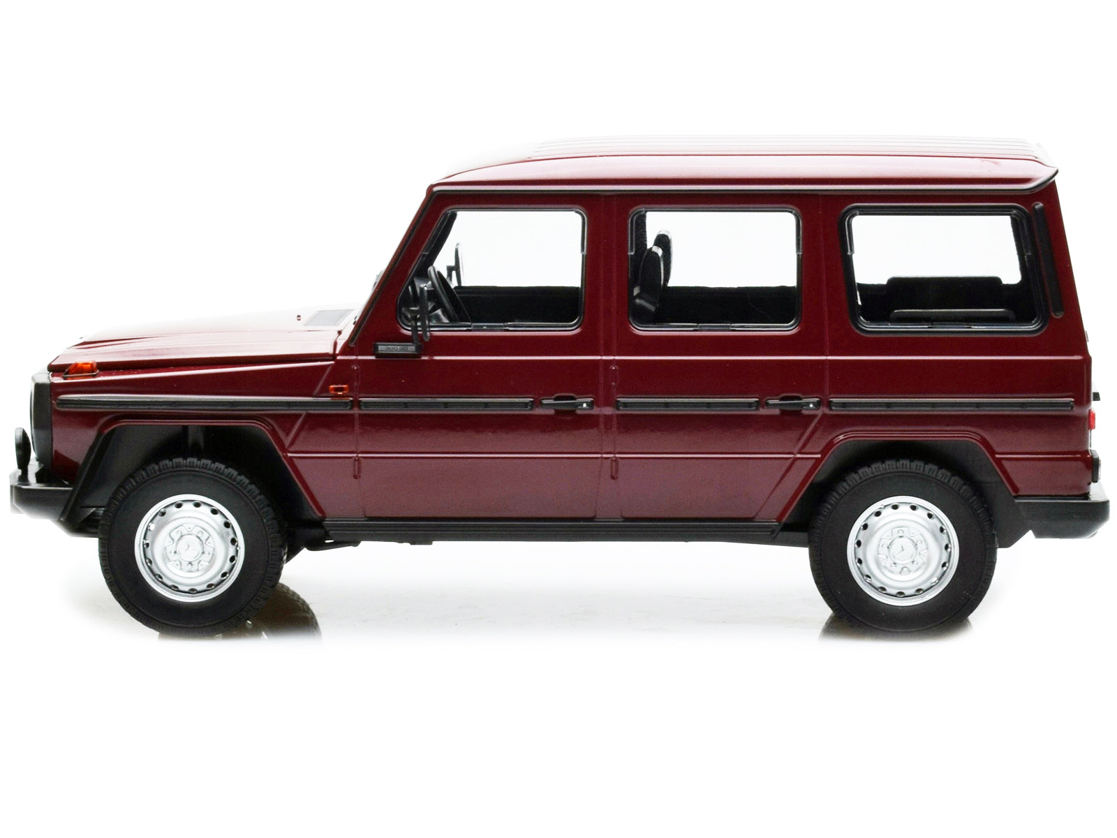 1980 Mercedes-Benz G-Model (LWB) Dark Red with Black Stripes Limited Edition to 402 pieces Worldwide 1/18 Diecast Model Car by Minichamps - Premium  from Minichamps - Just $188.99! Shop now at Rapidvehicles