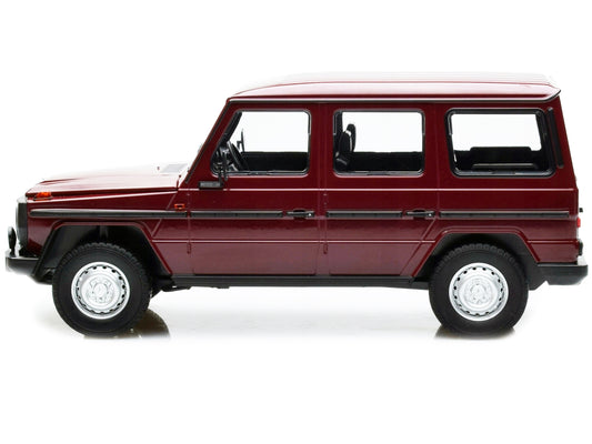 1980 Mercedes-Benz G-Model (LWB) Dark Red with Black Stripes - Premium Mercedes Models from Minichamps - Just $214.19! Shop now at Rapidvehicles