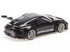 2023 Porsche 911 (992) GT3 RS Black with Carbon Top and Hood Stripes Limited Edition to 300 pieces Worldwide 1/18 Diecast Model Car by Minichamps - Premium  from Minichamps - Just $215.99! Shop now at Rapidvehicles