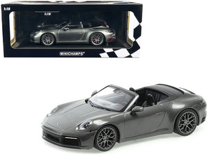 2019 Porsche 911 Carrera 4S Cabriolet Gray Green Metallic Limited Edition to 504 pieces Worldwide 1/18 Diecast Model Car by Minichamps - Premium  from Minichamps - Just $193.99! Shop now at Rapidvehicles