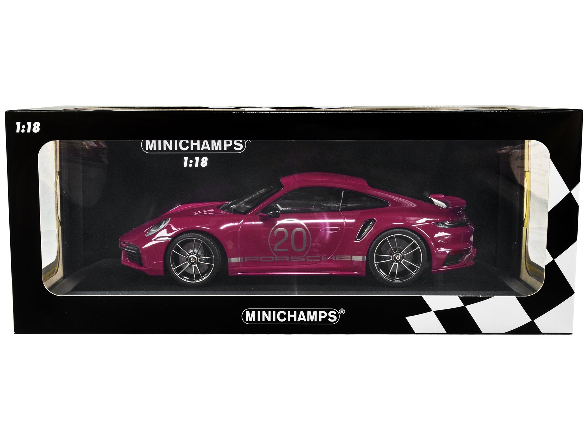 2021 Porsche 911 Turbo S with SportDesign Package #20 Red Violet - Premium Porsche Models from Minichamps - Just $207.89! Shop now at Rapidvehicles