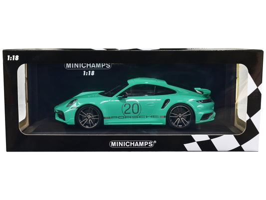 2021 Porsche 911 Turbo S with SportDesign Package #20 Green with