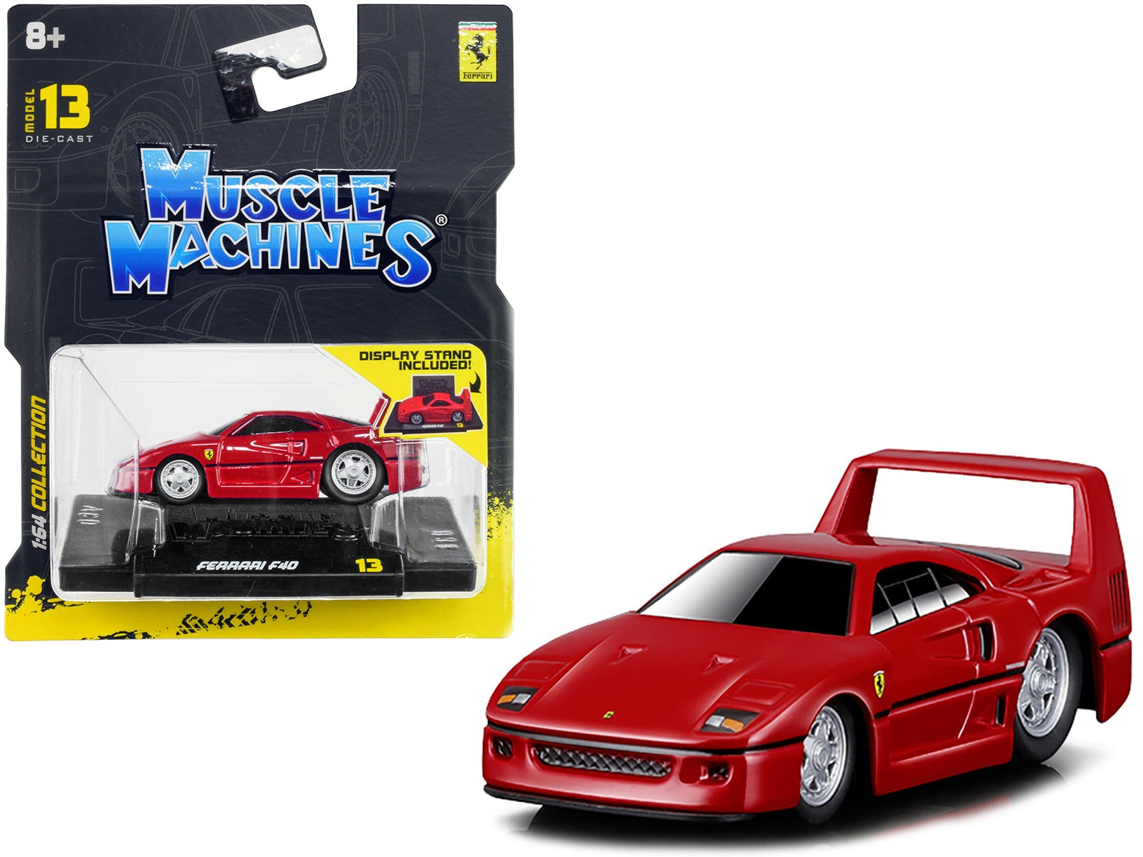 Ferrari F40 Red 1/64 Diecast Model Car by Muscle Machines - Premium Ferrari Models from Muscle Machines - Just $21.84! Shop now at Rapidvehicles