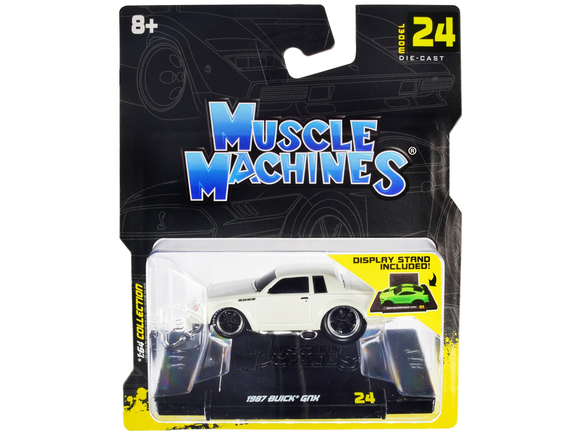 1987 Buick GNX Pearl White 1/64 Diecast Model Car by Muscle Machines free shipping USA