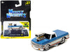 1972 Chevrolet C10 Pickup Truck Blue and White with Stripes 1/64 Diecast Model Car by Muscle Machines - Premium Pickup Trucks Models from Muscle Machines - Just $21.84! Shop now at Rapidvehicles