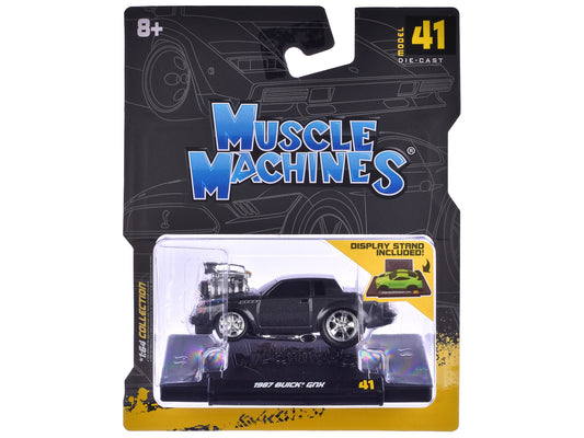 1987 Buick GNX Black Metallic 1/64 Diecast Model Car by Muscle - Premium Buick Models from Muscle Machines - Just $24.29! Shop now at Rapidvehicles