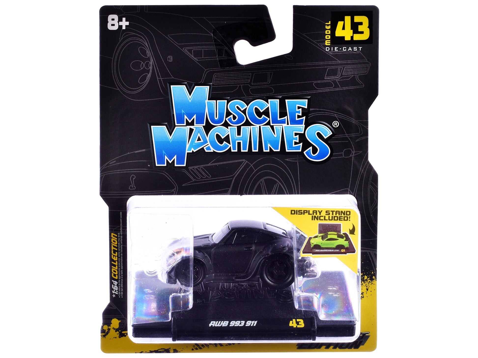 RWB 993 911 Matt Black 1/64 Diecast Model Car by Muscle Machines - Premium Other from Muscle Machines - Just $26.99! Shop now at Rapidvehicles