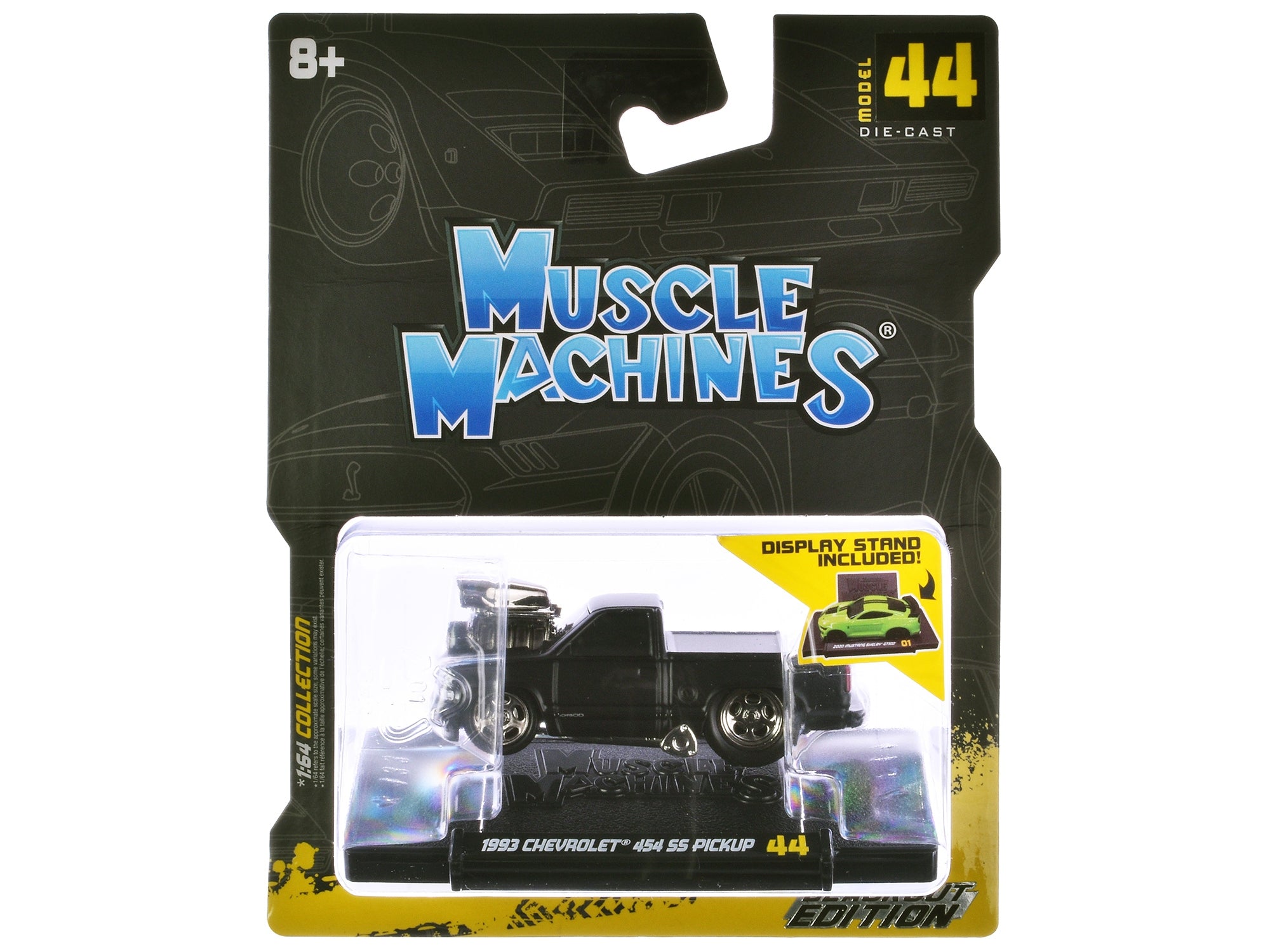 1993 Chevrolet 454 SS Pickup Truck Matt Black "Blackout Edition" 1/64 Diecast Model by Muscle Machines - Premium Pickup Trucks Models from Muscle Machines - Just $21.84! Shop now at Rapidvehicles