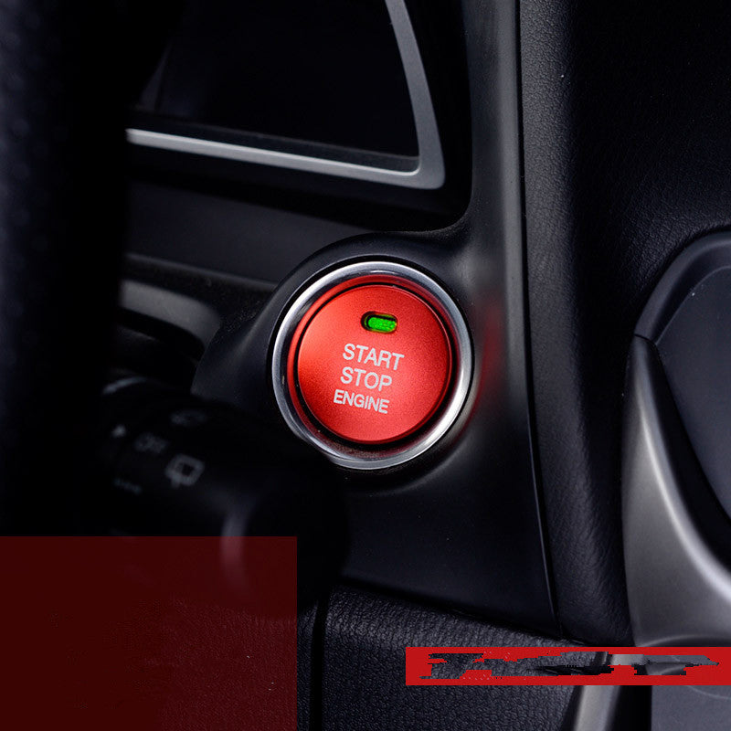 Color: Red, style: Ignition cap - Ignition decorative ring - Premium Interior Parts from Rapidvehicles - Just $20.69! Shop now at Rapidvehicles