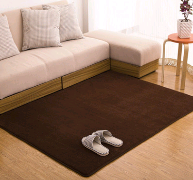 Color: Brown, Size: 80x120cm - Memory cotton coral velvet carpet Living room bedroom door mats Bathroom kitchen non-slip absorbent carpets - Premium Floor Mats from Rapidvehicles - Just $33.05! Shop now at Rapidvehicles