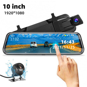 Front and Rear Dual Recording Rear View Mirror Dash Cam - Premium Car Mirror Video from Rapidvehicles - Just $86.48! Shop now at Rapidvehicles