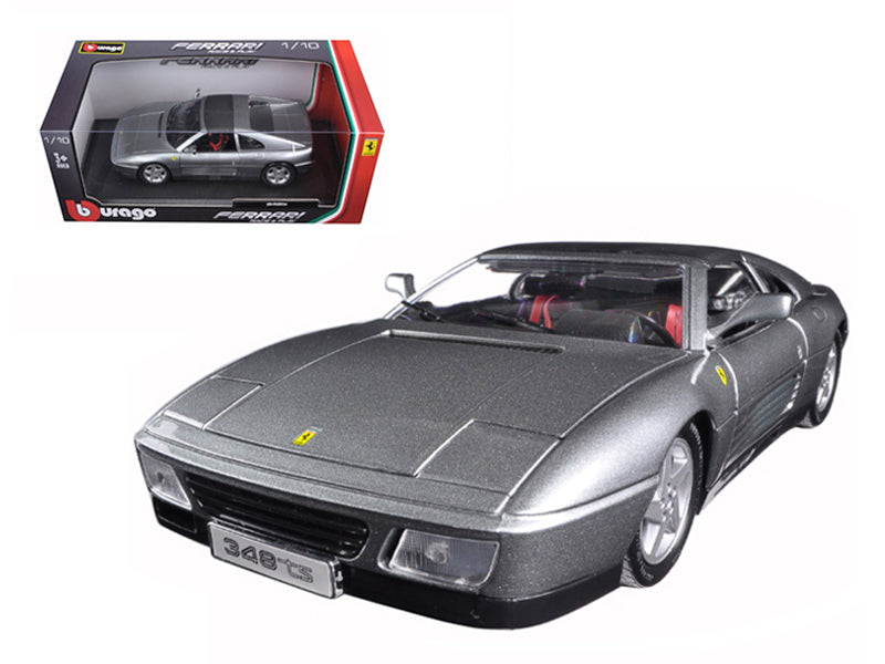 Ferrari 348 TS Grey 1/18 Diecast Model Car by Bburago free shipping USA