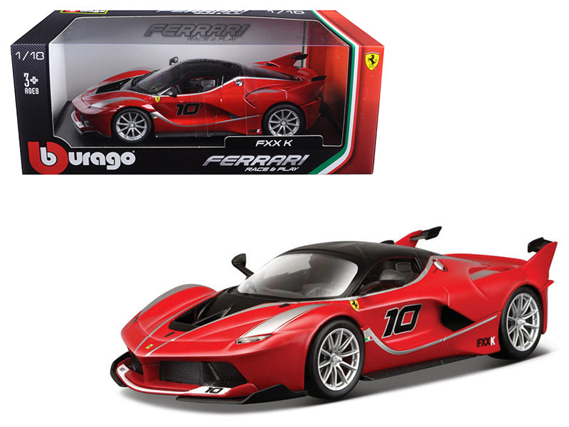 Ferrari FXX-K #10 Red 1/18 Diecast Model Car by Bburago free shipping USA