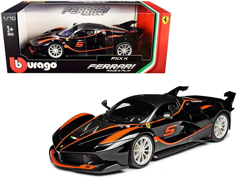 Ferrari FXX-K #5 Fu Songyang Black with Gray Top and Orange - Premium Ferrari Models from Bburago - Just $83.69! Shop now at Rapidvehicles