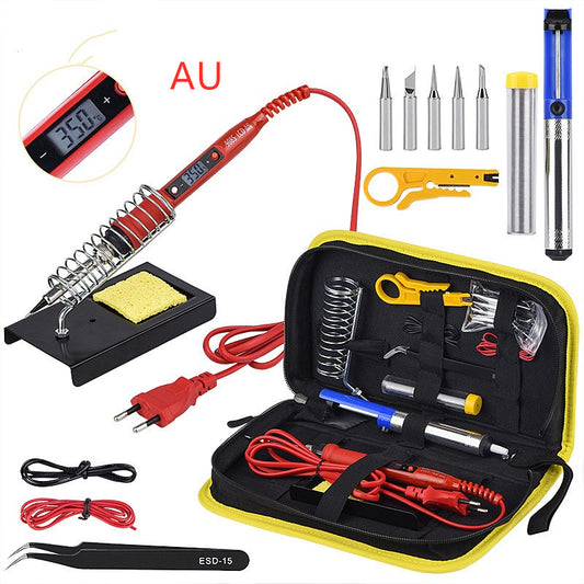 Color: Red, Model: AU - Constant temperature soldering iron Kit - Premium Other Maintenance Products from Rapidvehicles - Just $53.99! Shop now at Rapidvehicles