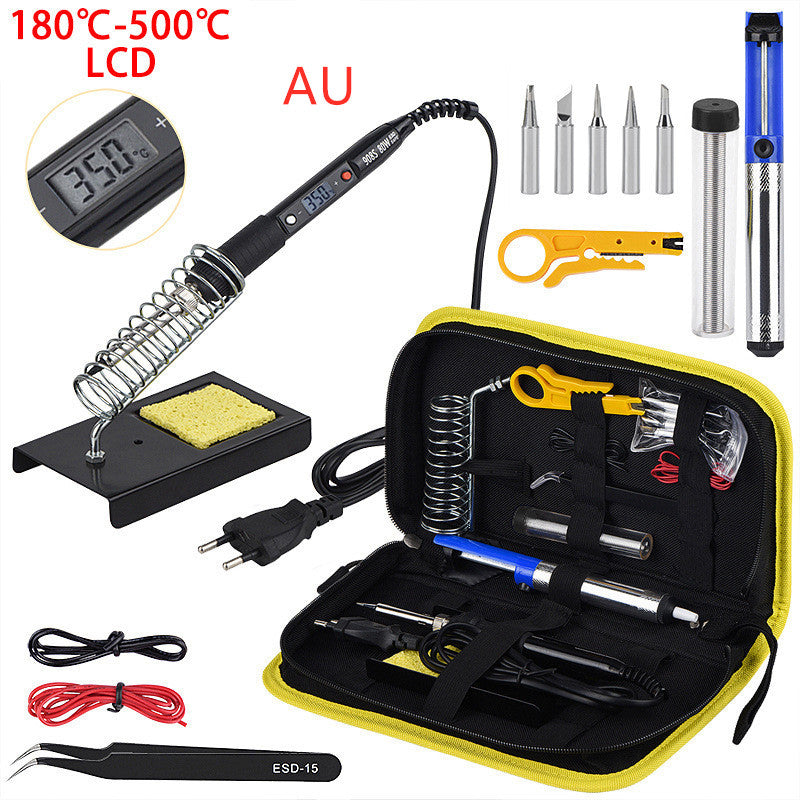 Color: Black, Model: AU - Constant temperature soldering iron Kit - Premium Other Maintenance Products from Rapidvehicles - Just $53.99! Shop now at Rapidvehicles