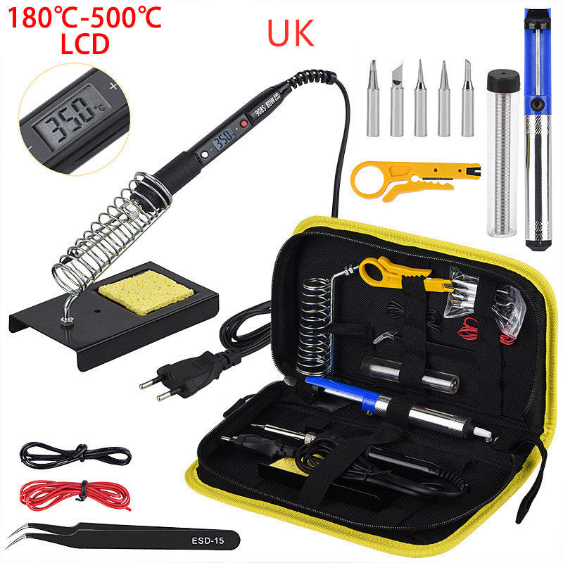 Color: Black, Model: UK - Constant temperature soldering iron Kit - Premium Other Maintenance Products from Rapidvehicles - Just $53.99! Shop now at Rapidvehicles