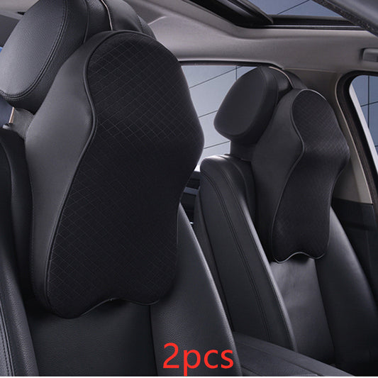 Color: Pearl black 2pcs - Car Neck Pillow Pillow Memory Cotton - Premium Automobiles Seat Covers from Rapidvehicles - Just $68.99! Shop now at Rapidvehicles