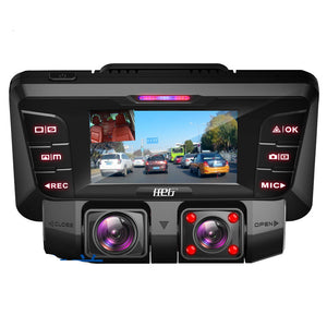 Car Driving Recorder HD Night Vision Dual-Lens Panoramic View Driving Recorder - Premium Interior Parts from Rapidvehicles - Just $124.92! Shop now at Rapidvehicles