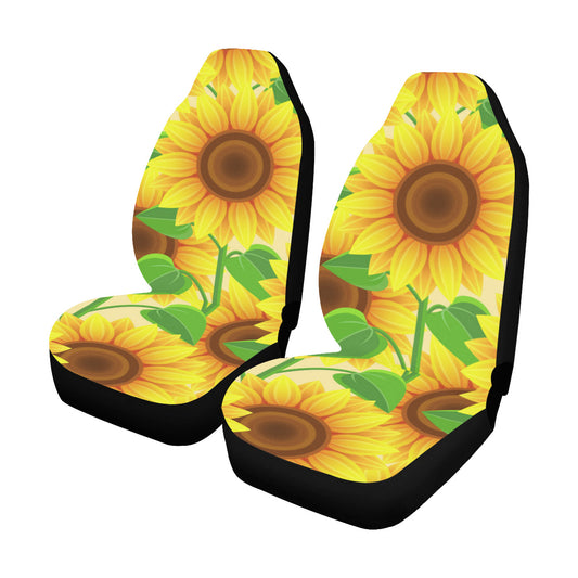 style: C two-seater - Car Sun Flower Printed Seat Cover Yin Yang - Premium Automobiles Seat Covers from Rapidvehicles - Just $29.99! Shop now at Rapidvehicles