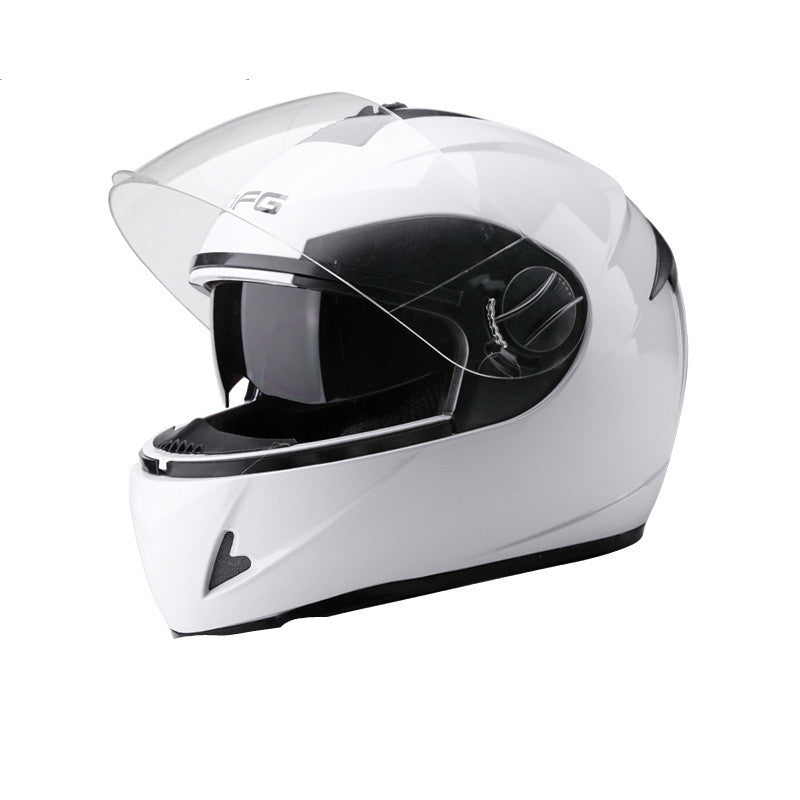 Battery Car Helmet Gray Male Anti-Fog Four Seasons Full Face - Premium Helmet Headset from Rapidvehicles - Just $104.99! Shop now at Rapidvehicles