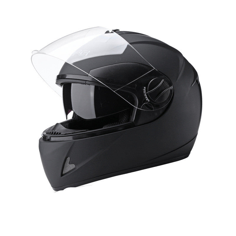 Battery Car Helmet Gray Male Anti-Fog Four Seasons Full Face - Premium Helmet Headset from Rapidvehicles - Just $104.99! Shop now at Rapidvehicles