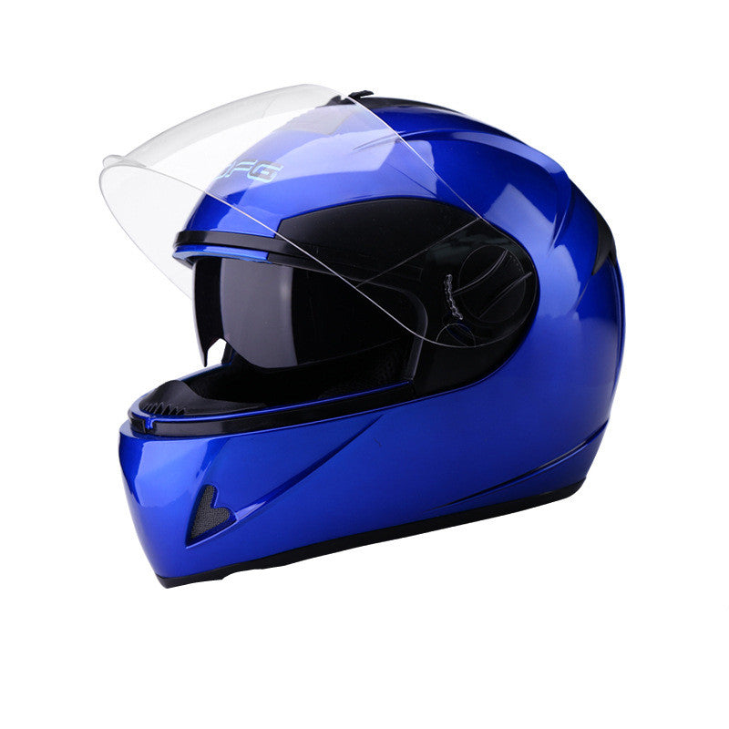 Battery Car Helmet Gray Male Anti-Fog Four Seasons Full Face - Premium Helmet Headset from Rapidvehicles - Just $104.99! Shop now at Rapidvehicles