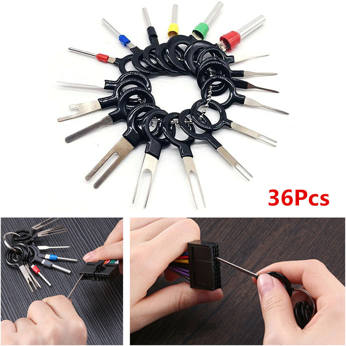 36Pcs Car Terminal Removal Kit Wiring Crimping - Premium Other Replacement Parts from Rapidvehicles - Just $23.99! Shop now at Rapidvehicles