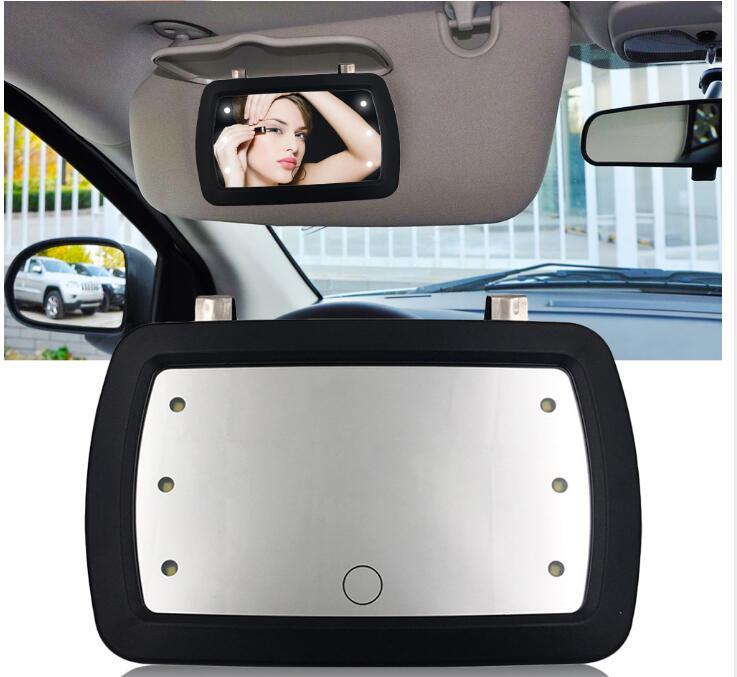 Car Makeup Mirror Sun Visor With Finger Touch Switch Universal - Premium Interior Parts from Rapidvehicles - Just $21.99! Shop now at Rapidvehicles