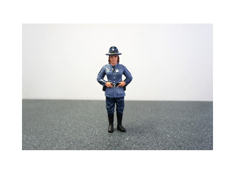 State Trooper Sharon Figure For 1:24 Diecast Model Cars by - Premium Figures from American Diorama - Just $26.09! Shop now at Rapidvehicles