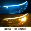 Color: Ice blue yellow streamer, style: 30cm - 2pcs Led DRL Car - Premium Other Exterior Accessories from Rapidvehicles - Just $11.99! Shop now at Rapidvehicles