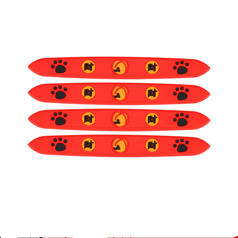 Color: Red, style: F - Car Lucky Cat Door Bowl Handle Handle - Premium Car Stickers from Rapidvehicles - Just $13.99! Shop now at Rapidvehicles