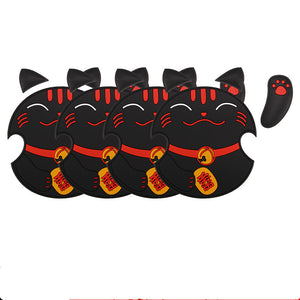 Color: Black, style: D - Car Lucky Cat Door Bowl Handle Handle Sticker - Premium Car Stickers from Rapidvehicles - Just $11.99! Shop now at Rapidvehicles