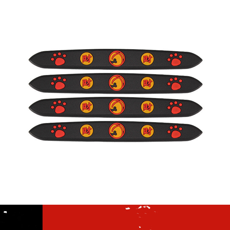 Color: Black, style: F - Car Lucky Cat Door Bowl Handle Handle - Premium Car Stickers from Rapidvehicles - Just $10.99! Shop now at Rapidvehicles