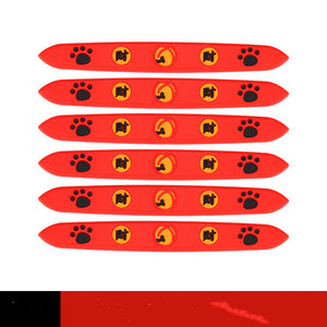 Color: Red, style: E - Car Lucky Cat Door Bowl Handle Handle Sticker - Premium Car Stickers from Rapidvehicles - Just $11.99! Shop now at Rapidvehicles