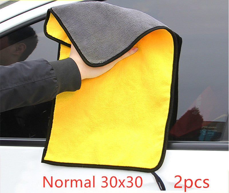 Color: 2pcs Normal 30x30 - Absorbent double-sided velvet - Premium Exterior Parts from Rapidvehicles - Just $10.99! Shop now at Rapidvehicles