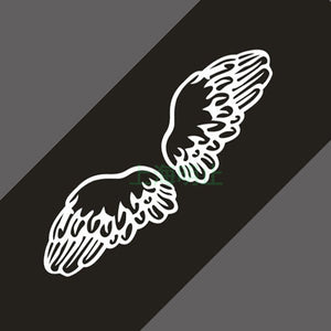 Color: Black, style: 60x17cm - Car Reflective Stickers Car Personality Stickers Angel Wings Car Stickers Rear Stickers Wings Stickers C - Premium Car Stickers from Rapidvehicles - Just $17.99! Shop now at Rapidvehicles