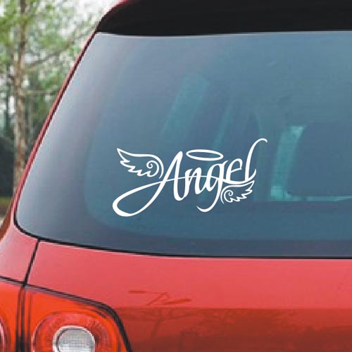 style: 40x17cm, Color: White - Angel Wings Reflective Sticker - Premium Car Stickers from Rapidvehicles - Just $20.99! Shop now at Rapidvehicles