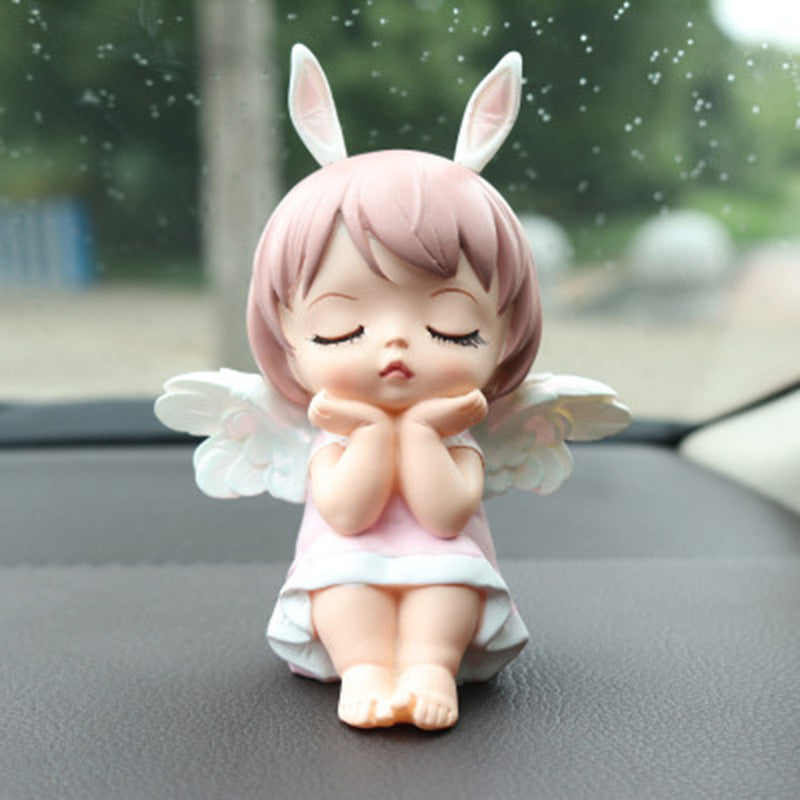 Color: 1style - Creative Cute Doll Angel With Ornaments For Car - Premium Interior Parts from Rapidvehicles - Just $22.99! Shop now at Rapidvehicles