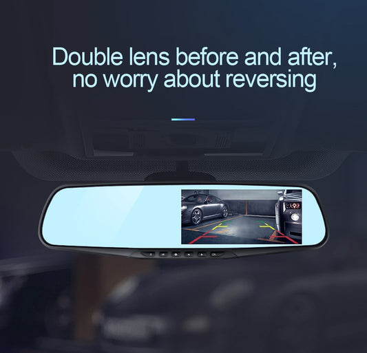 3.5 Inch Rearview Mirror Car Driving Recorder High List Lens - Premium Car Mirror Video from Rapidvehicles - Just $55.99! Shop now at Rapidvehicles