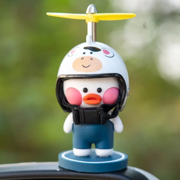 Color: White duck - Car Ornaments Motorcycle Cute Car Center - Premium Other Exterior Accessories from Rapidvehicles - Just $11.99! Shop now at Rapidvehicles