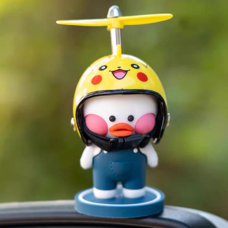 Color: White pika duck - Car Ornaments Motorcycle Cute Car Center - Premium Other Exterior Accessories from Rapidvehicles - Just $11.99! Shop now at Rapidvehicles