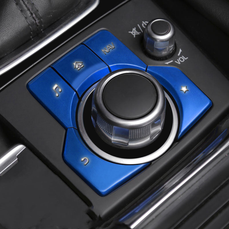 Color: Blue, style: Suit - Electronic Hand Brake Automatic Parking Button Paste - Premium Car Stickers from Rapidvehicles - Just $20.99! Shop now at Rapidvehicles