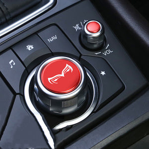 Color: Red, style: Circle - Electronic Hand Brake Automatic Parking Button Paste - Premium Car Stickers from Rapidvehicles - Just $15.99! Shop now at Rapidvehicles