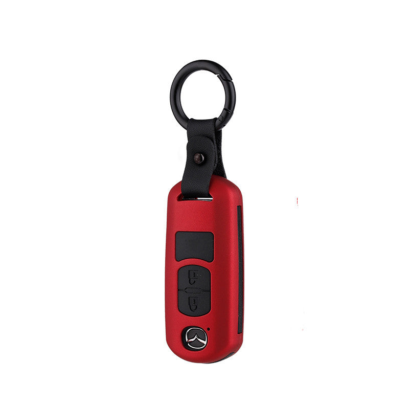 Color: Red 2 bottons - Mazda 3 Angkesaila CX-4 Atez CX-5CX-8 special car key case - Premium Key Case for Car from Rapidvehicles - Just $22.99! Shop now at Rapidvehicles