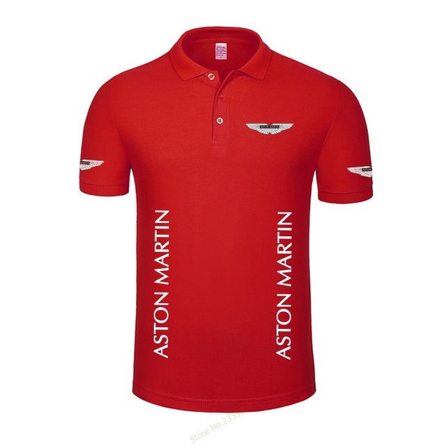 Color: Red, Size: M - High Quality New Summer Casual Aston Martin - Premium Solid from Rapidvehicles - Just $51.99! Shop now at Rapidvehicles